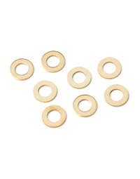 Fender Truss Rod Washers Vintage Guitar / Bass .204 x .367 Brass (Set of 12)