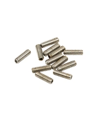 Fender American Special / Mexican Standard Series Bass Bridge Saddle Height Adjustment Screws 6-32 X 7/16" Hex Nickel (Set of 12)