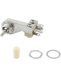 Fender American Pure Vintage 3-Position Pickup Selector Toggle Switch w/ Mounting Hardware & Aged White Knob