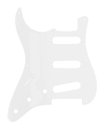 Fender American Pickguard Stratocaster Left-Handed SSS 8-Hole 1-Ply White