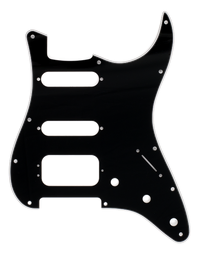 Fender 3-Ply Black Pickguard 11-Hole Stratocaster for HSS Configuration w/ 3-Screw HB