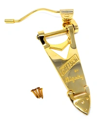 Bigsby B6 Gretsch Branded Vibrato Tailpiece w/ Wire Handle Gold