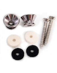 Fender American Standard / Professional / Professional II Series Non-Slip Strap Buttons Nickel (Set of 2)