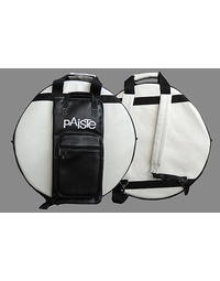 PAISTE 22" SYNTHETIC LEATHER PROFESSIONAL CYMBAL BAG WHITE / BLACK
