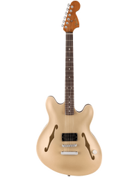 Fender Tom DeLonge Starcaster Semi-Hollowbody RW Chrome Hardware Satin Shoreline Gold