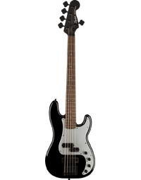 Squier Contemporary Active Precision Bass PH V LRL Silver Anodized Pickguard Black
