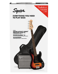 Squier Affinity Precision Bass PJ Pack LRL 3-Color Sunburst