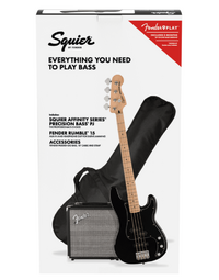 Squier Affinity Precision Bass PJ Pack MN Black
