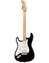 Squier Sonic Stratocaster Left-Handed MN White Pickguard Black