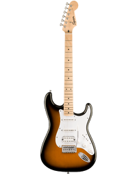 Squier Sonic FSR Stratocaster HSS MN White Pickguard 2-Colour Sunburst