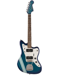 Squier Classic Vibe FSR '60s Jazzmaster LRL White Pickguard Black Plastic Parts Matching Headstock Competition Burgundy