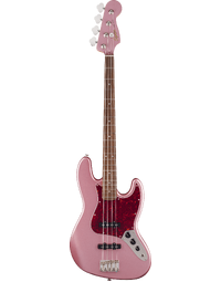 Squier Classic Vibe FSR '60s Jazz Bass LRL Tortoiseshell Pickguard Matching Headstock Burgundy Mist Metallic