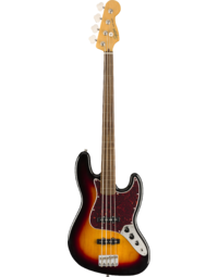 Squier Classic Vibe 60s Jazz Bass Fretless LRL 3 Tone Sunburst