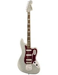 Squier Classic Vibe FSR Bass VI LRL Tortoiseshell Pickguard Matching Headstock Silver Sparkle