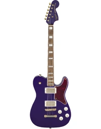 Squier Paranormal FSR Troublemaker Telecaster Deluxe LRL Tortoiseshell Pickguard Gold Hardware Matching Headstock Purple Metallic