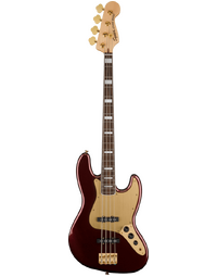 Fender Squier 40th Anniversary Jazz Bass Gold Edition LRL Ruby Red Metallic