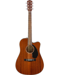 Fender CD-60SCE Dreadnought Acoustic WN All-Mahogany