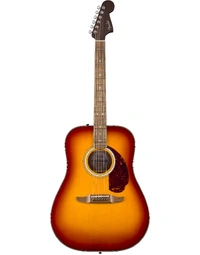 Fender California Deluxe Series Redondo Solid Top Dreadnought Acoustic Guitar WN Sienna Sunburst