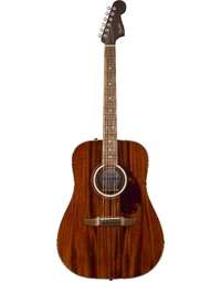 Fender California Deluxe Series Redondo Mahogany Solid Top Dreadnought Acoustic Guitar WN Natural