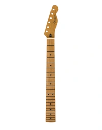 Fender Satin Roasted Maple Telecaster Neck 22 Jumbo Frets 12" Radius Flat Oval Shape Maple Fingerboard