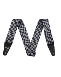 Fender Wavy Checkerboard Polyester Strap Gray