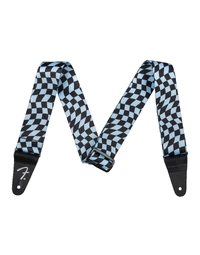 Fender Wavy Checkerboard Polyester Strap Blue