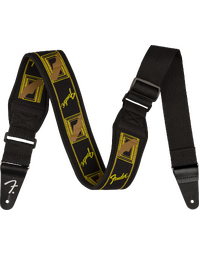 Fender Swell Neoprene Strap Black / Yellow / Brown Mono 2.5"