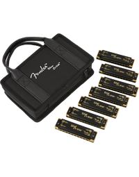 Fender Blues DeVille Harmonica Pack of 7 w/ Case