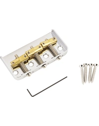 Fender American 3-Saddle Custom Cut-Off Vintage-Style Telecaster Bridge w/ Compensated Brass Saddles