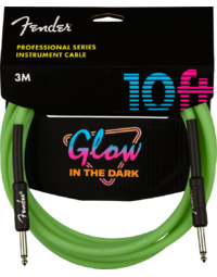 Fender Professional Glow in the Dark Cable Green 10'