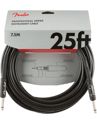 Fender Professional Instrument Cable, Straight/Straight, 25', Black