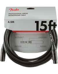 Fender Professional Series Microphone Cable, 15', Black