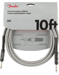 Fender Professional Instrument Cable 10' White Tweed
