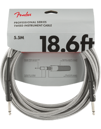 Fender Professional Instrument Cable 18.6' White Tweed