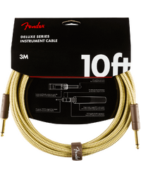 Fender Deluxe Instrument Cable, Straight/Straight, 10', Tweed