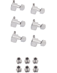 Fender American Professional Staggered Chrome Tuning Machine Heads for Stratocaster / Telecaster (Set of 6)
