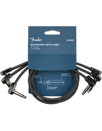 Fender Blockchain 16" Patch Cable Angle/Angle (Pack of 3)