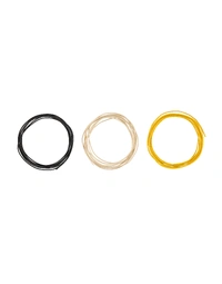 Fender American Pure Vintage Cloth Wire 22 AWG Black White Yellow 10'