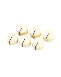 Fender Pure Vintage Cream Radio Amplifier Knobs (Set of 6)