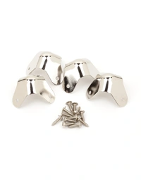 Fender Pure Vintage 3-Screw Mount Amplifier Corners Nickel (Set of 4)