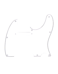 Fender Pickguard Telecaster 8 Hole 3ply White