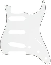 Fender Stratocaster Modern-Style 11 Hole 3-Ply Parchment SSS Pickguard