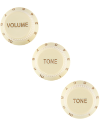 Fender American Stratocaster Soft Touch Knobs Aged White