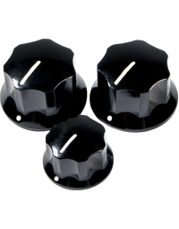 Fender American Pure Vintage '60s Jazz Bass Control Knobs Black (Set of 3)