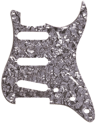 Fender American Stratocaster Pickguard Modern-Style SSS 11-Hole 4-Ply Black Pearl Moto