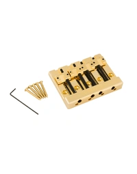 Fender HiMass 4-String Bass Bridge Assembly w/ Zinc Saddles Gold