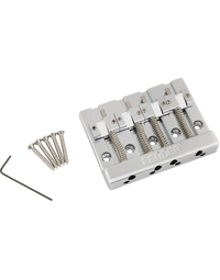 Fender HiMass 4-String Bass Bridge Assembly w/ Brass Saddles Chrome