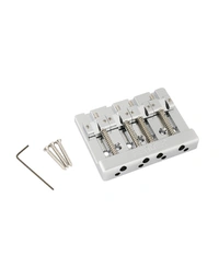 Fender HiMass String-Through 4-String Bass Bridge Assembly w/ Brass Saddles Chrome