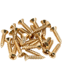 Fender American Pickguard / Control Plate Mounting Screws Gold (Pack of 24)