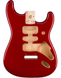 Fender Deluxe Series Stratocaster HSH Alder Body 2-Point Bridge Mount Candy Apple Red